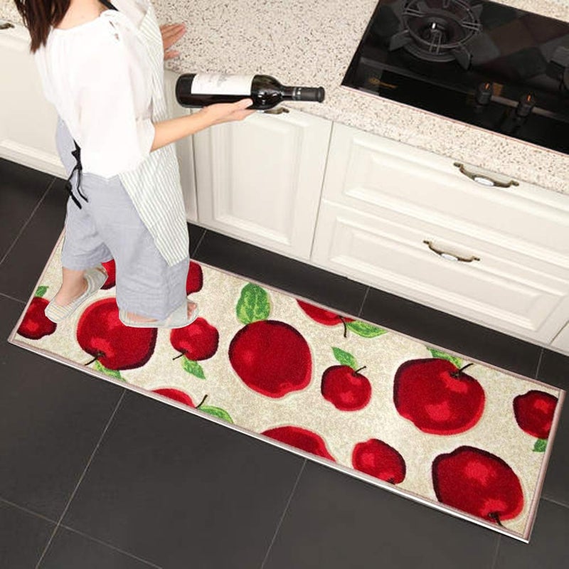 Magstonee Non-Slip Rubber Backing Kitchen Rugs 3 Piece Carpet Doormat Rug Sets (3pcs) - Image 3